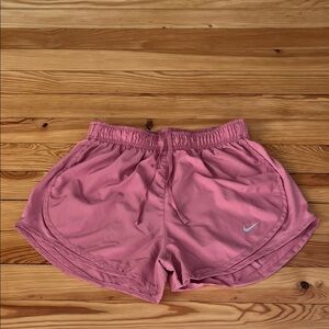 Nike Pink Women's Athletic Running Shorts with Drawstring